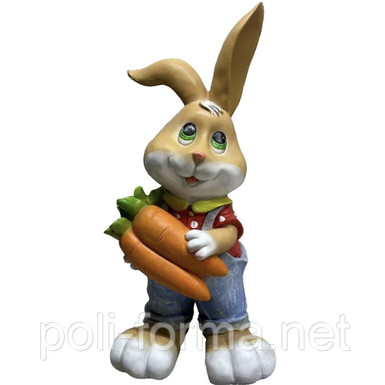 Заяц большой с морковкой 52х26х23
